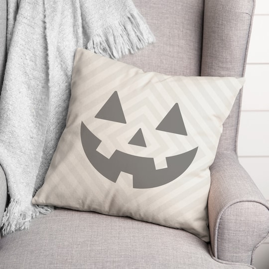 Neutral Diamond Jack Throw Pillow